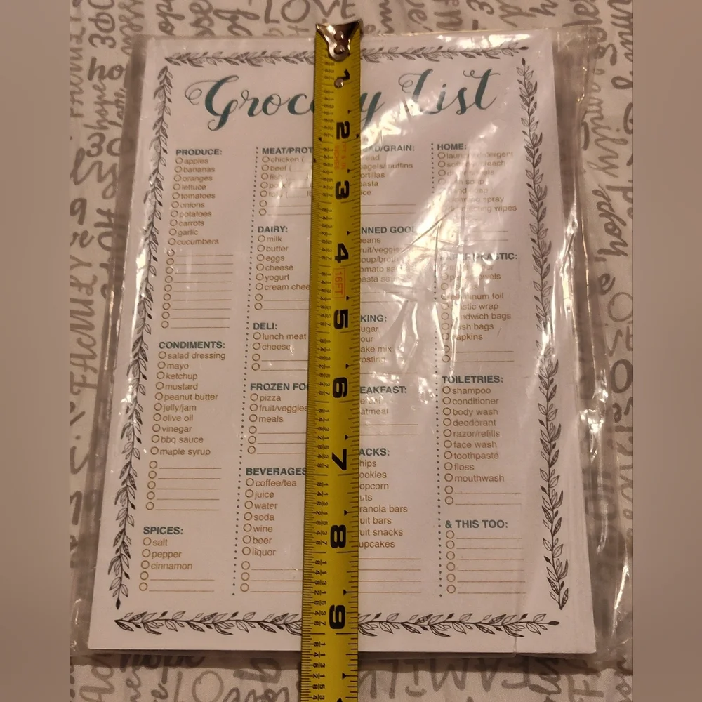NWT! Weekly To-Do List and Grocery List Bundle